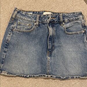 PacSun Blue Denim Mini Skirt